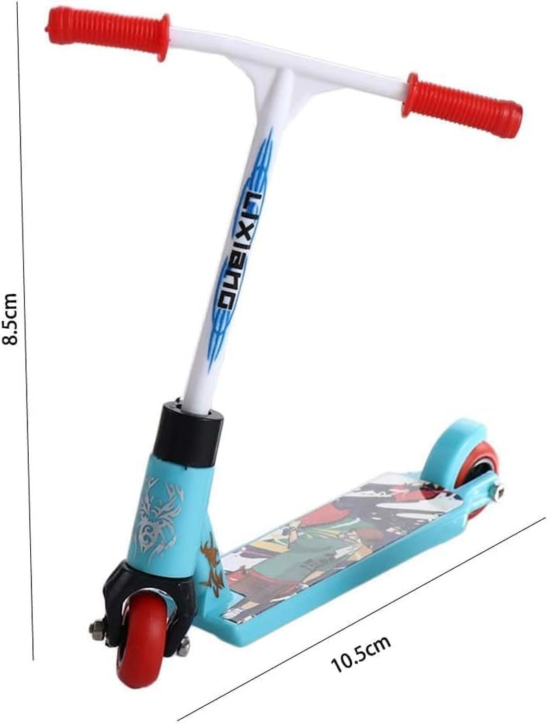 2Pcs Finger Scooter Mini Two Wheel Toys,Mini Scooters Finger Board Accessories,Tiny Trick Scooter for Party Favors,Finger Training,Birthday Gifts,Magic Kits and Accessories,Juggling Sets,