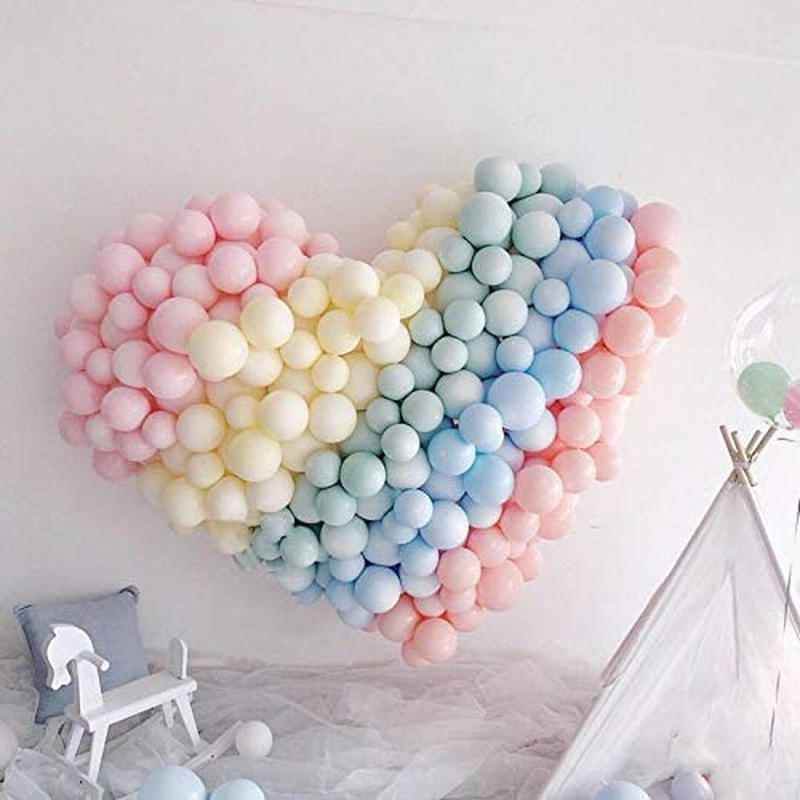 Electric Air Balloon Pump, Portable Balloon Inflator with 100 PCS Macaron Balloons, Tying Tools, 20 Flower Clips, Tape Strip and Dot Glues Balloon Blower for Garland Party Birthday Wedding Decorations image number 2