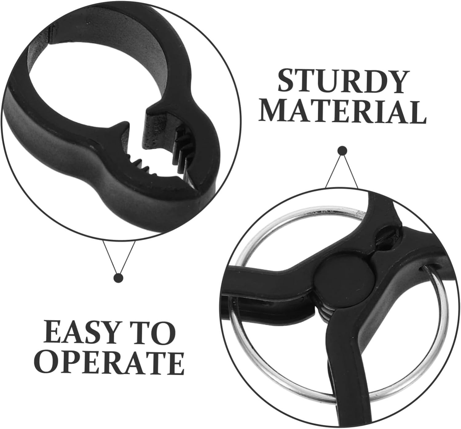 GAROZATION 20Pcs Plant Support Clips and Tomato Vine Clamps for Climbing Plants Black Garden Grafting Clips for Tomato Stakes and Flower Vines Supplies for Outdoor Gardening And image number 6