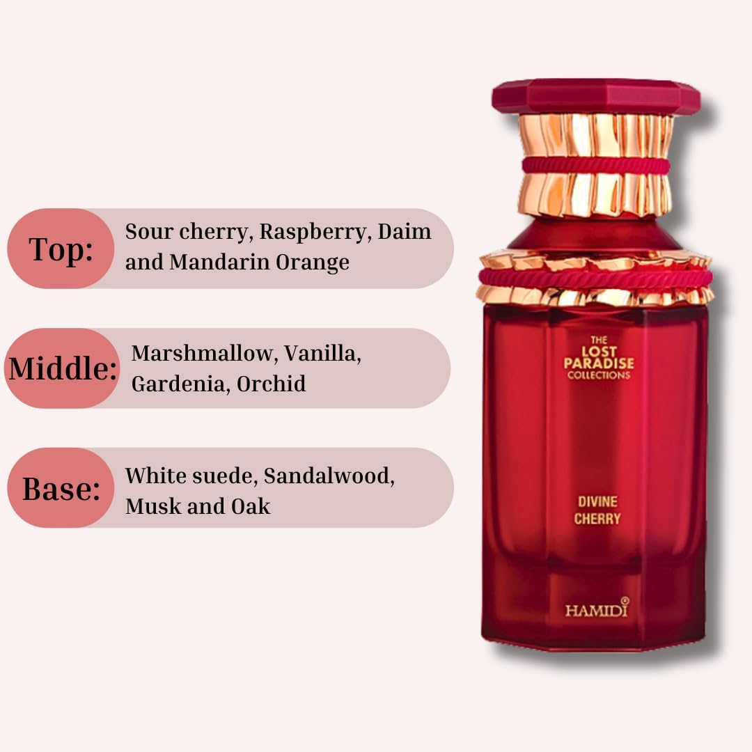 Lost Paradise - Divine Cherry by Hamidi for Women - 3.4 Oz EDP Spray image number 3