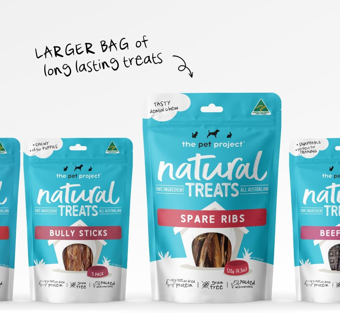 Australian Spare Ribs 120G | Long Lasting Natural Australian Treats for Dogs Chew Treat image number 4