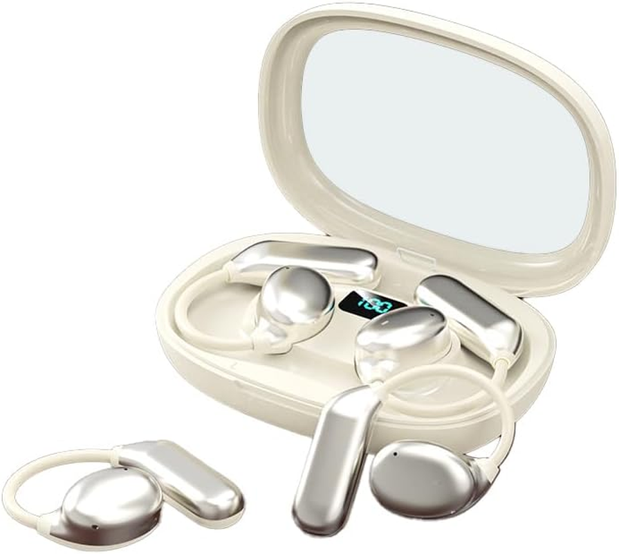 AI Translation Earbuds Real Time, 3-In-1 Translator Earbuds 144 Foreign Languages & Accents, Audifonos Traductores Ingl&eacute;s Espa&ntilde;ol,Open Ear Wireless Headphones with Charging Case Fit Ios image number 1