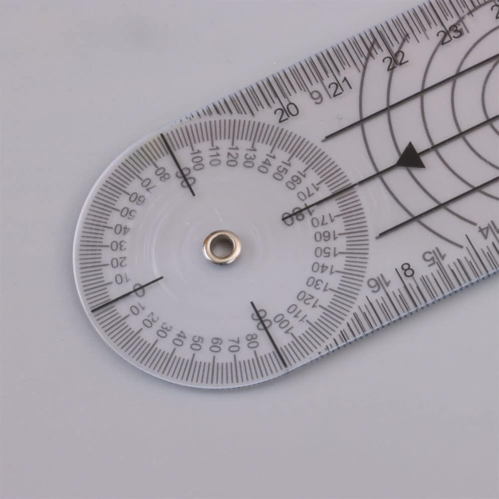 6 Pcs Finger Goniometer, 6/8/12 Inch Angle Finger Goniometer,360&deg;Goniometer Set, Occupational Therapy Protractor Tool Measuring Angle Ruler 360 Degree Universal image number 4