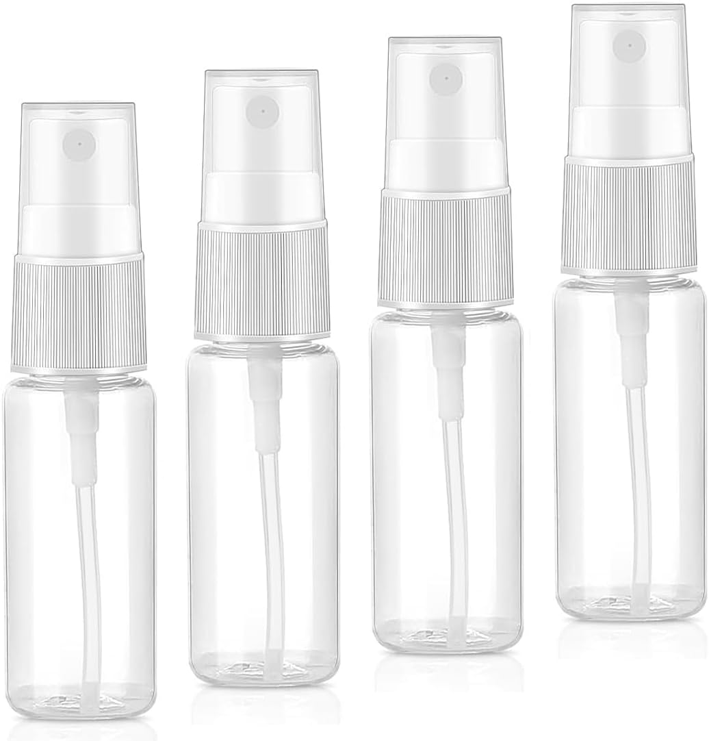 4 X 20 Ml Spray Bottle, Small, for Filling Plastic Water Spray Bottle, Spray Bottle, Atomiser Spray Bottle, Small Spray Bottle, Plastic Water Spray Bottle, Empty, for Perfumes, Water Alcohol image number 4