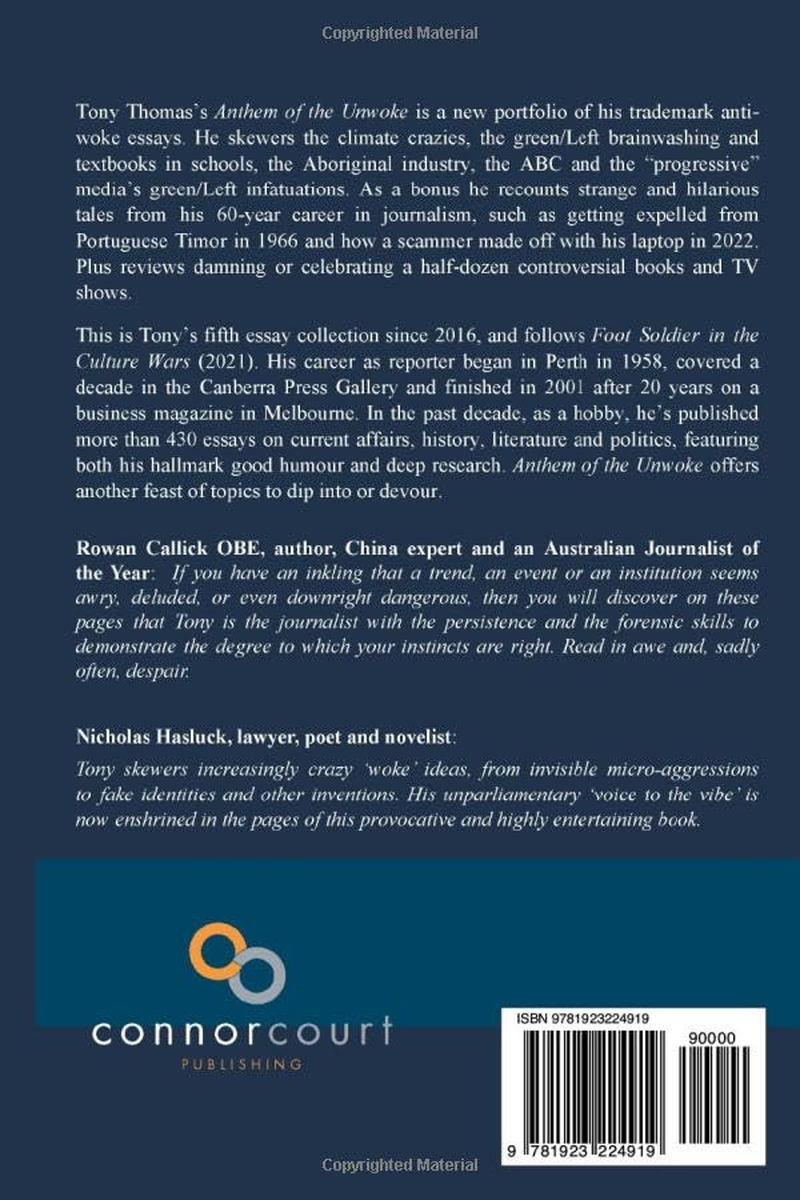 Anthem of the Unwoke: Yep! the Other Lot&rsquo;S Gone Bonkers