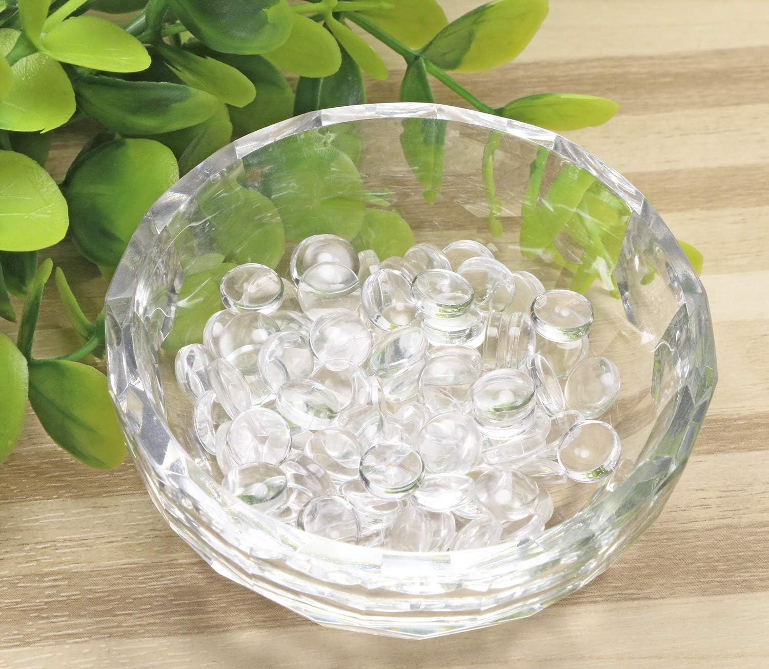 Shapenty Clear round Glass Dome Tiles Cabochons Charms Bulk Small Flat Back Imitation Gemstone for Cameo Photo Pendant Necklace Bracelet Earring Ring Keychain DIY Craft Jewelry Making,100Pcs (8 MM), Glass, Glass - Transparent image number 5