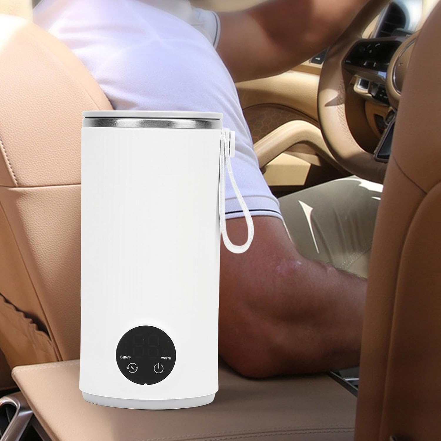 Travel Electric Kettle, 400ML Cordless Travel Hot Water Boiler USB Rechargeable, Stainless Steel Small Water Boiler for Milk Coffee Tea