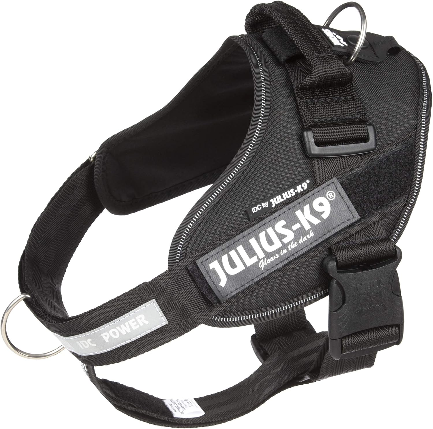 IDC Powerharness, Dog Harness with Front Control Y-Belt, Size: 0, Black image number 3