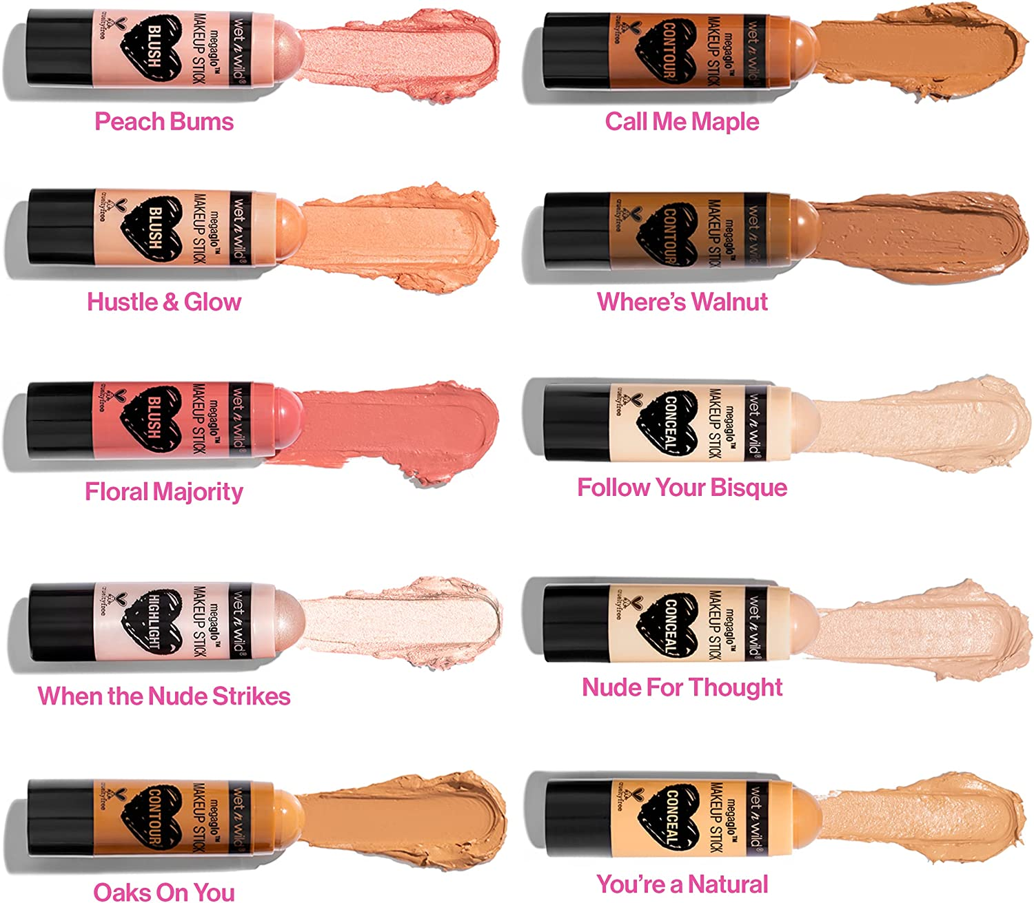 Wet N Wild Megaglo Makeup Stick Conceal and Contour Brown Oak'S on You, 1.1 Ounce (Pack of 1), 804A image number 6