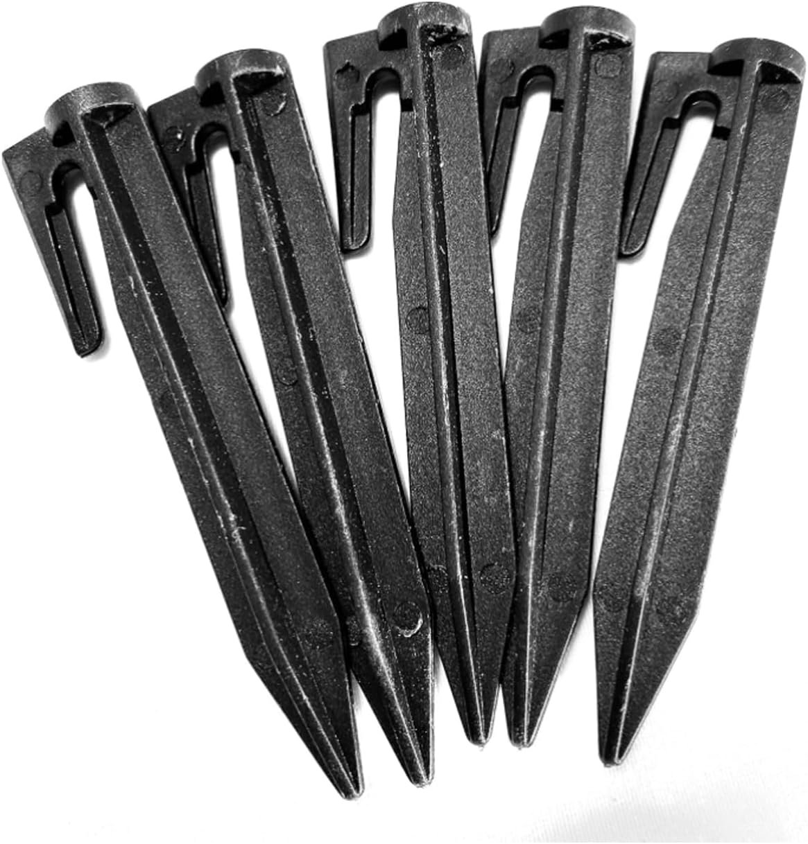 Lxcshljx 100Pcs Plastic Boundary Wire Stakes Lawn Stakes, Boundary Wire Stakes Lawn Pegs, Landscape Edging Staples, Lawn Mower Ground Staples, Tent Pegs, Yard Garden Stakes Anchors Pegs for Pet Fence image number 6