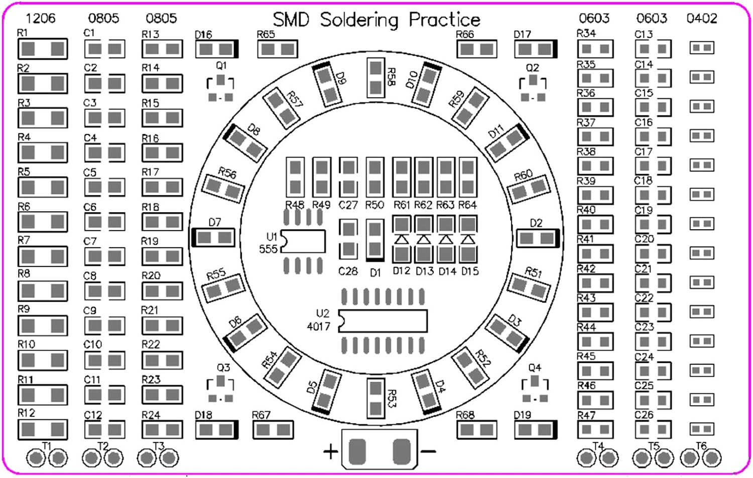 Gikfun DIY SMD SMT Welding Practise Soldering Skill Training Board Ek7028 image number 4