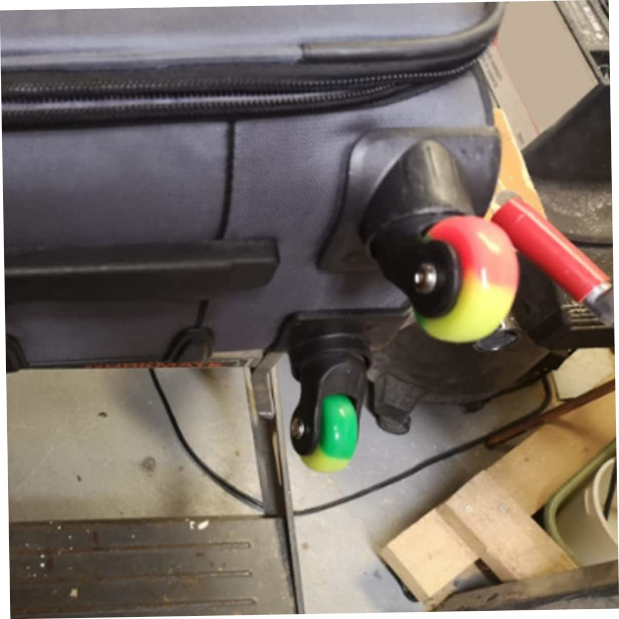 TOPPERFUN 2Sets Suitcase Replacement Wheels Rubber Swivel Caster Wheels for Suitcases Mute Luggage Case image number 1