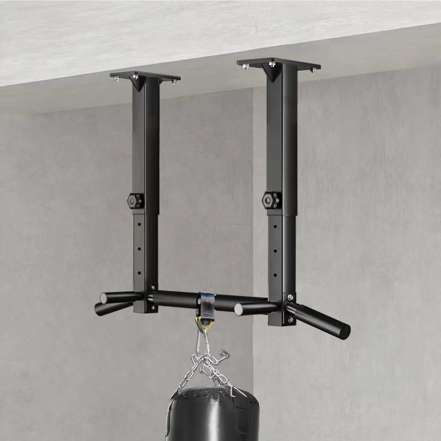 Cometofit Ceiling Mount Pull-Up Bars (Black2) image number 6