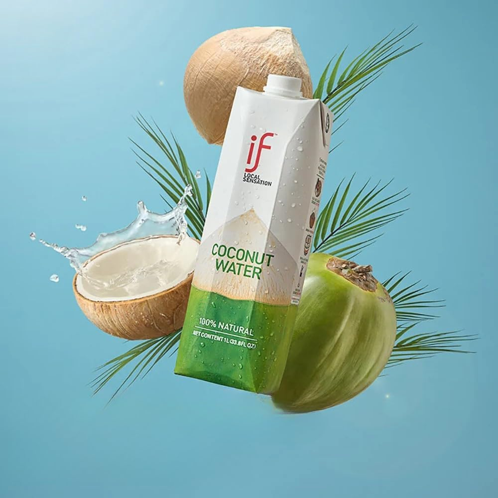 IF 100% Coconut Water 1L 6 Pack image number 1