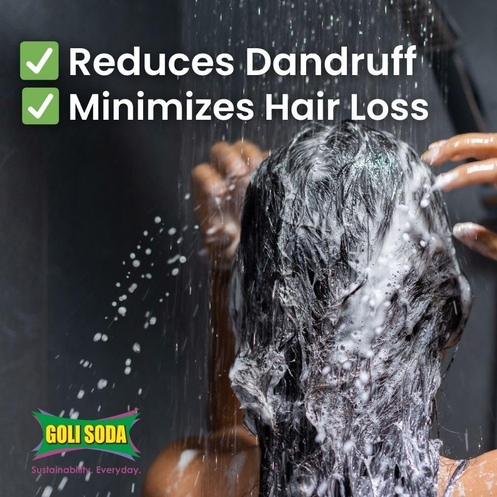 GOLI SODA All Natural Probiotics Shampoo Bar for Normal Hair (Pack of 2) image number 1