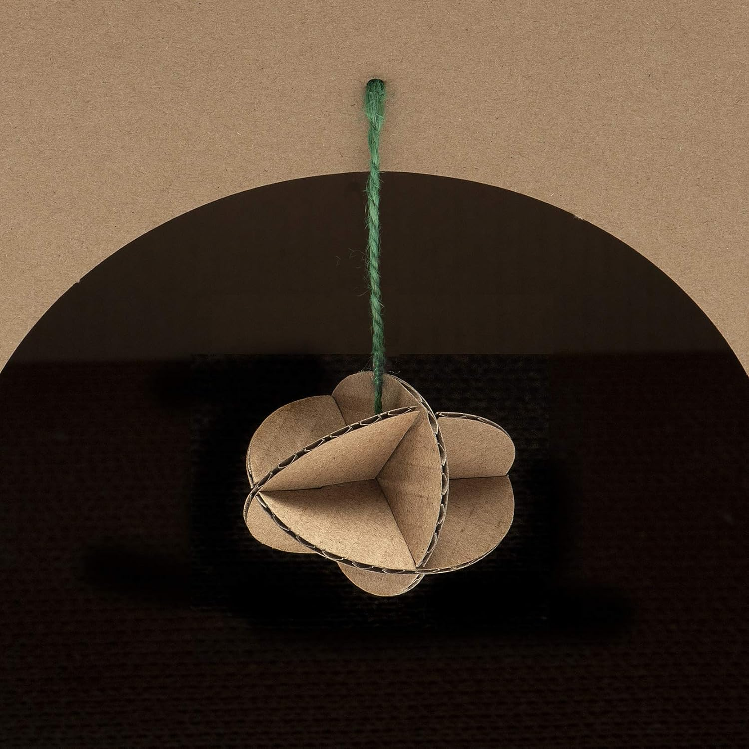 Furhaven Pet Cat Scratcher | Gingerbread House Corrugated Cat Scratcher W/Catnip, Cardboard (Brown), One Size image number 2