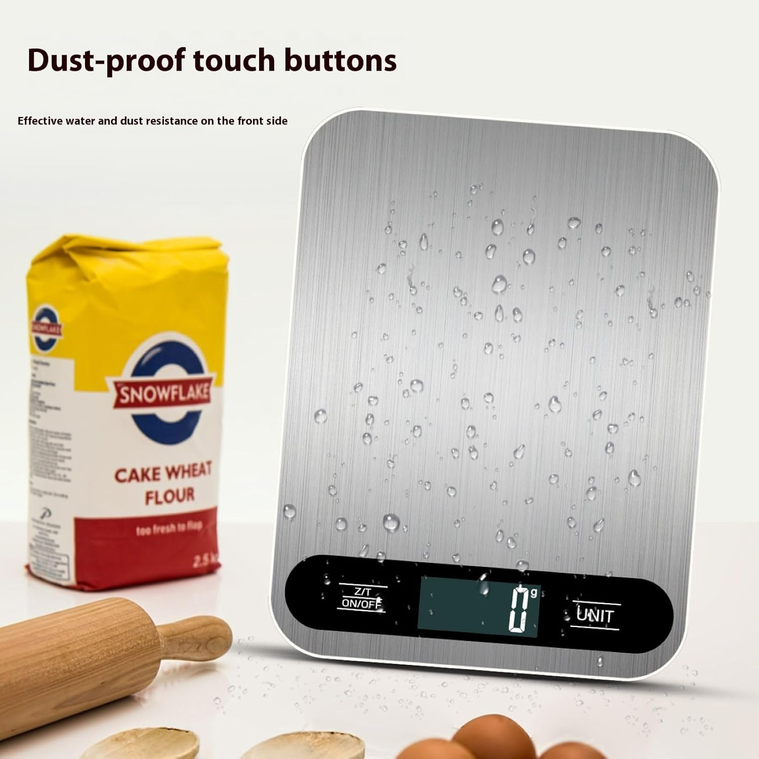 Kitchen Digital Scales - 10Kg Smart Rechargeable Food Scale with Precision Measurement Rechargeable/Power/Battery Triple Power Options image number 3