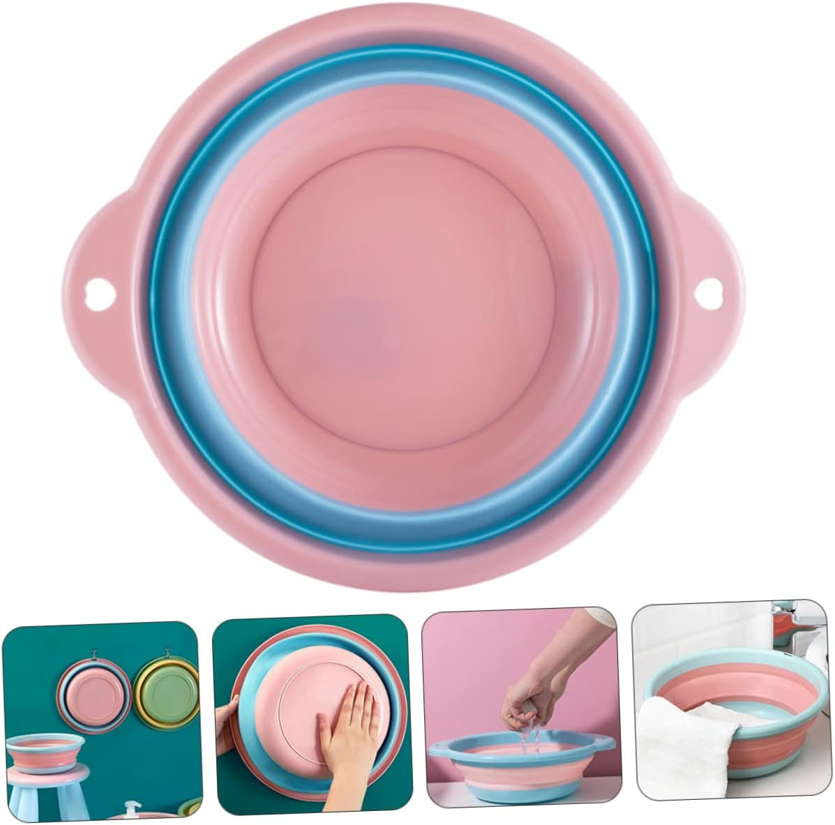 BCOATH Portable Foldable Foot Bath Basin Multipurpose Household Foot Soak Bucket Compact Bath Tub image number 6