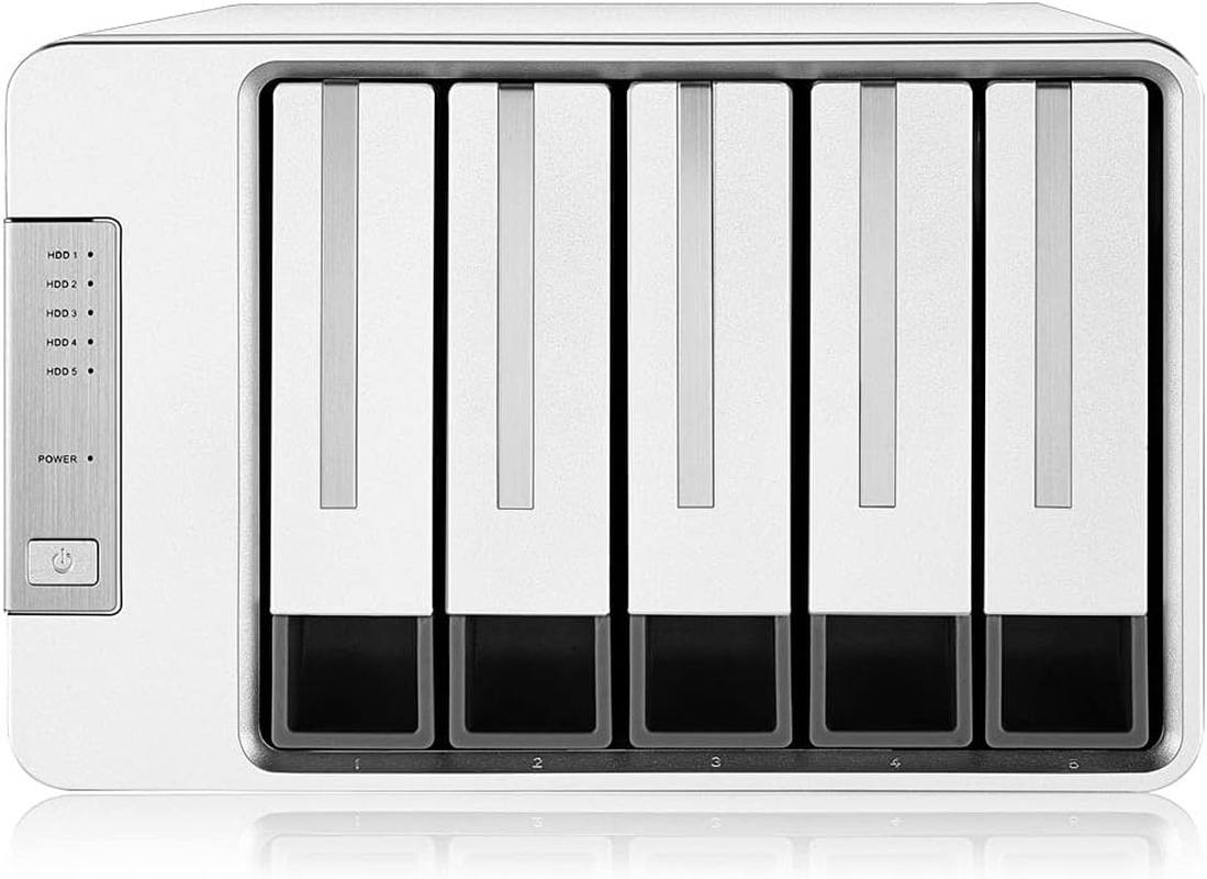 Terramaster D5-300 USB3.1 (Gen1) Type C 5-Bay External Hard Drive Enclosure Support RAID 5 Hard Disk RAID Storage (Diskless) image number 1