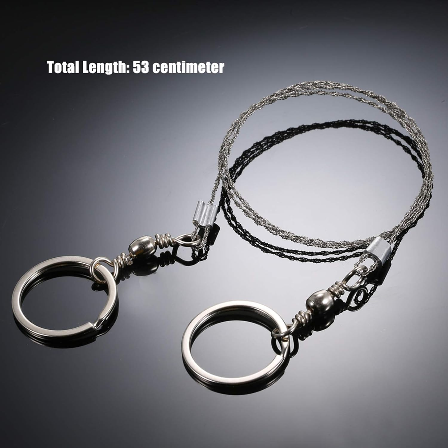 Outdoor Emergency Equipment Survival Gear Tool Kit Stainless Steel Wire Saw Hand Pocket Wire Saws for Camping Hiking image number 2