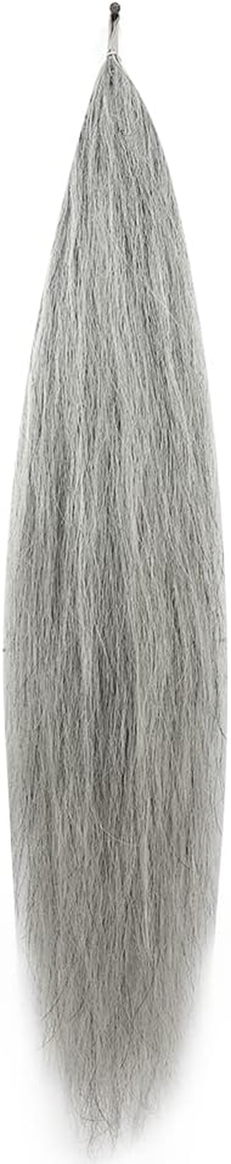 Horse False Tail Wig Tail Extensions, 71Cm - 76Cm Long and Single Thickness 170G (Dark Grey)