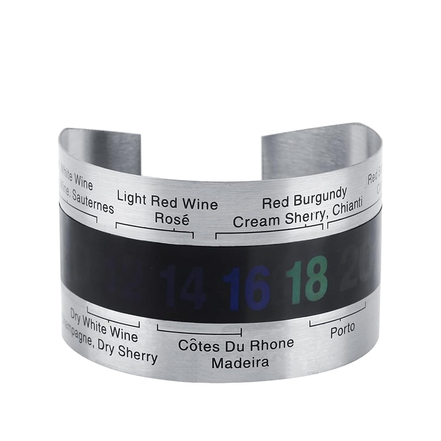 Cryfokt Bracelet Thermometer, LCD Display Wine Thermometer Wine Temperature Bracelet for Bar for Resaturant for Home Brewing for Kitchen image number 1