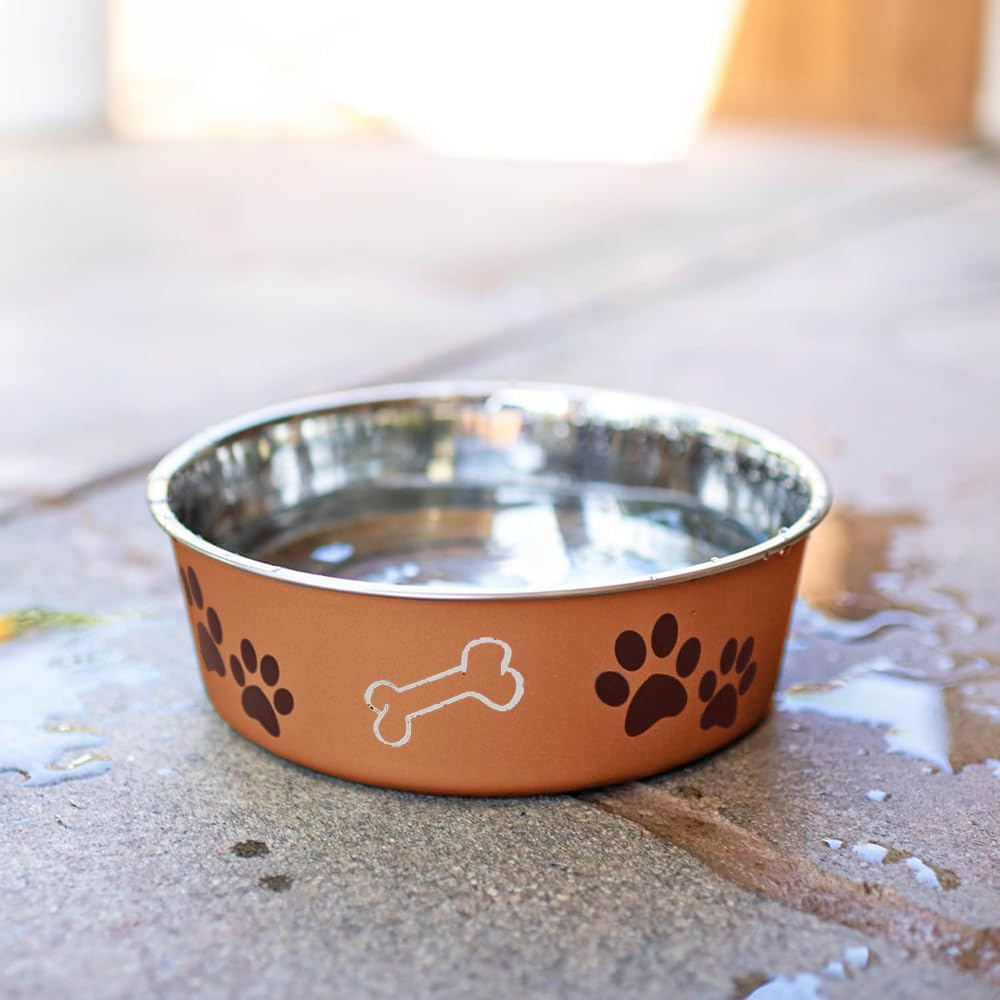 Loving Pets Bella Bowl Metallic Bella Bowls-Copper-Dog Bowl, Copper, X-Large image number 2
