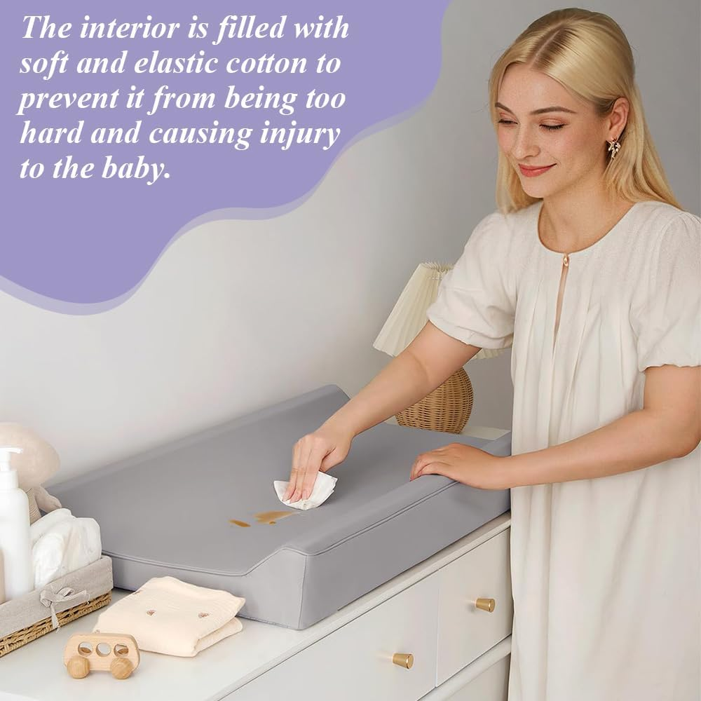 Changing Pad,Waterproof Change Mat,Portable Nursing Care Table,Non-Slip Changing Pad,Wipe-Clean Pu Cover,Lightweight Kids Accessories,For Dressers,Tables image number 6