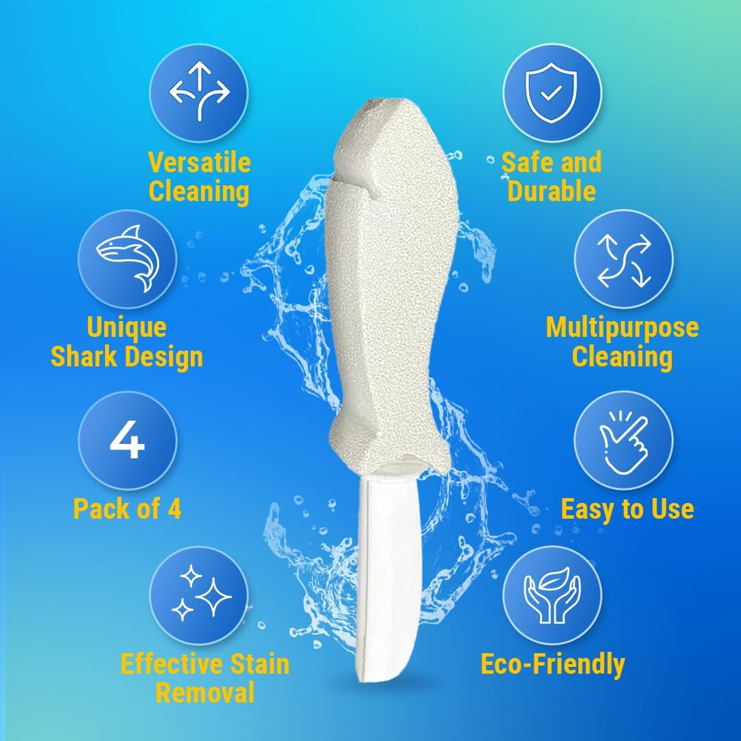 4 Pack Pumice Stone for Toilet Cleaning | Toilet Pumice Stone with Handle | Pumice Cleaning Stone for Toilet Bowl image number 1