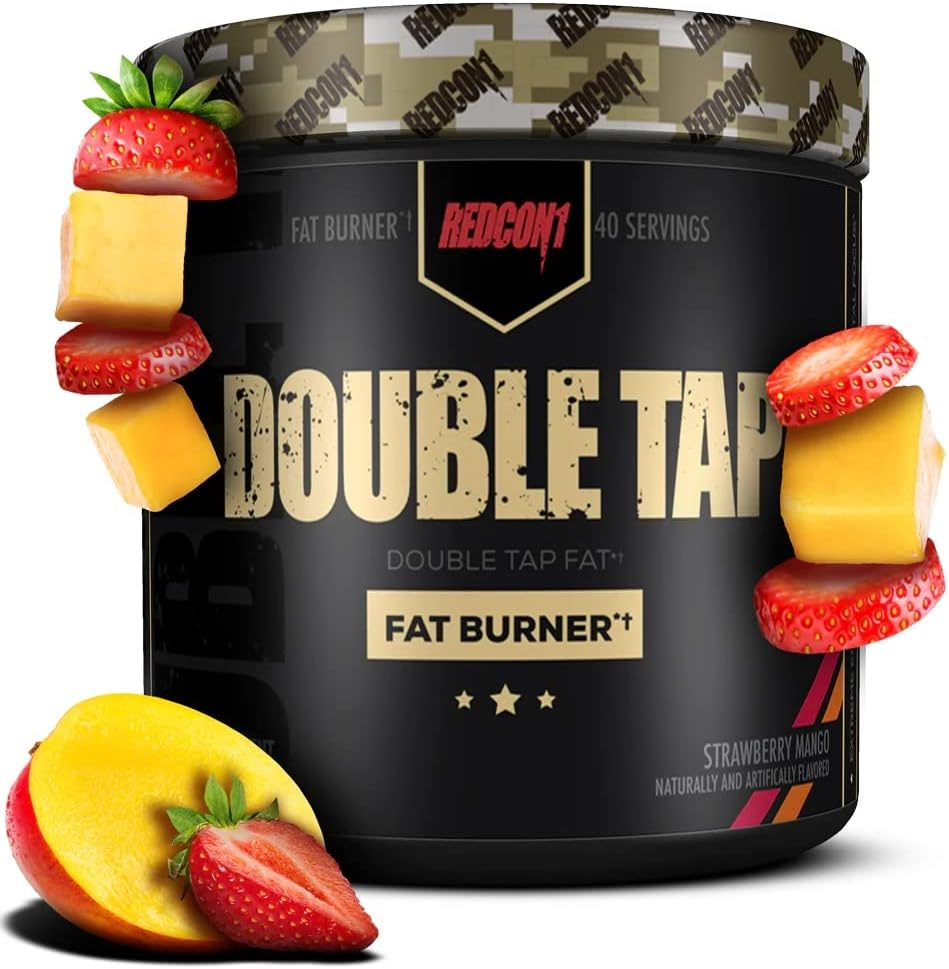REDCON1 - Double Tap - Fat Burner - Muscle-Preserving Fat Burner, Thermogenic Weight Loss Supplement &ndash; Keto Friendly, Appetite Suppressant - for Men and Women - 40 Servings (Strawberry Mango) image number 2
