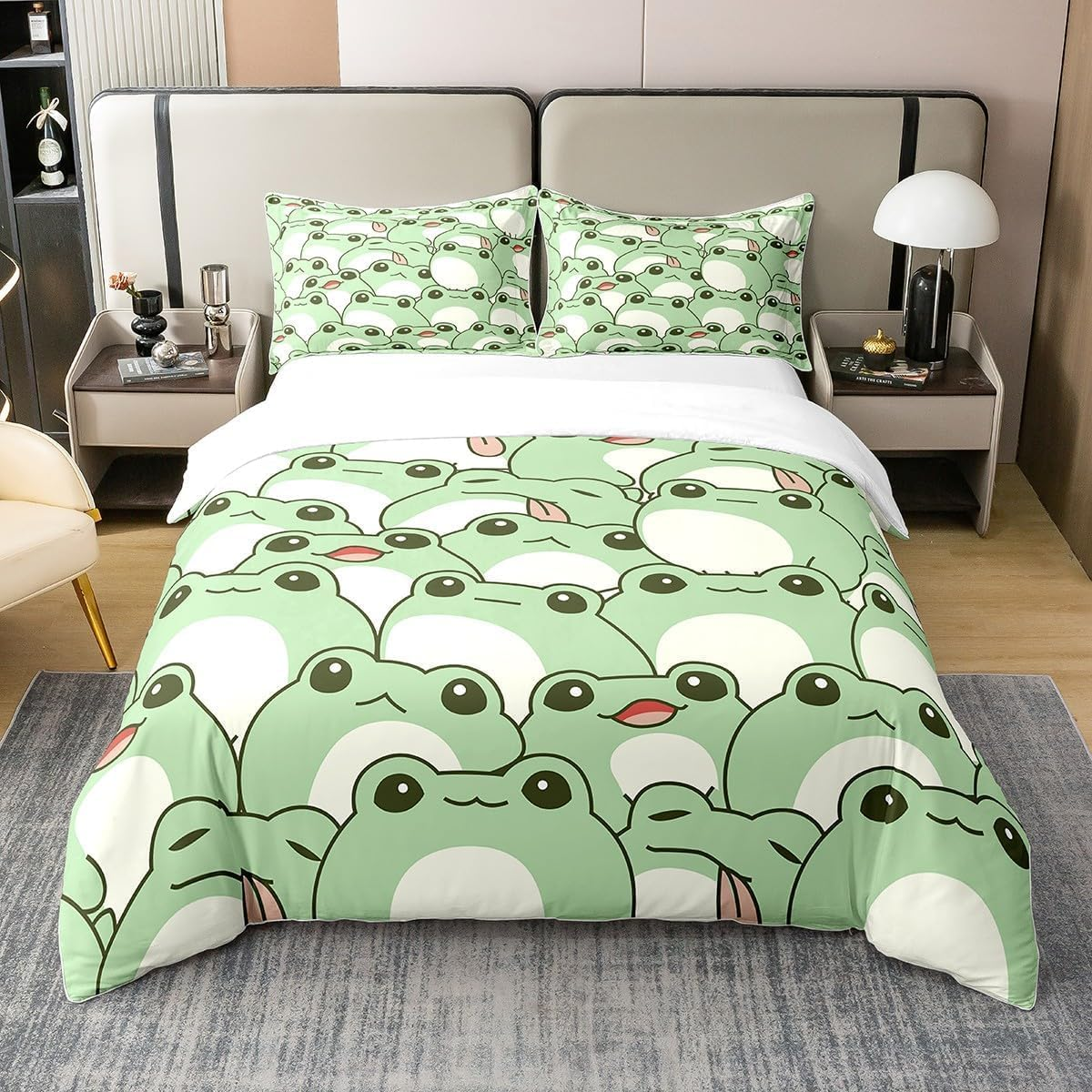 100% Cotton Duvet Cover Set, M Size, Maths Bedding Sets for Children, Girls, Boys, Women, Room Decor, Geometric Math Comforter Cover, Soft All Season Quilt Cover, 1 Pillowcase