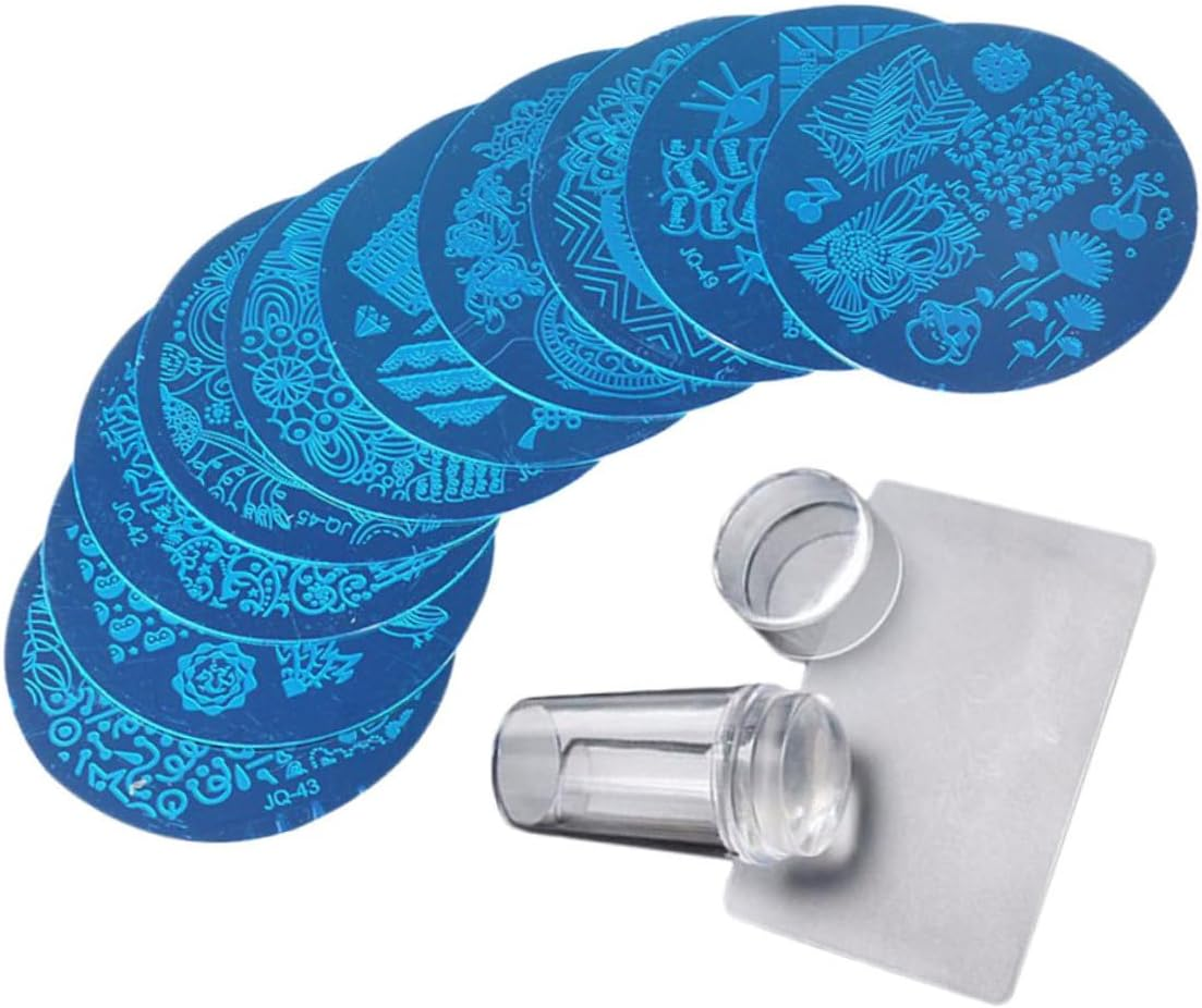 Healeved Manicure Steel Plate Nail Stamping Plate Stamping Template Nail Printing Template for DIY for Home Manicure Accessories image number 4