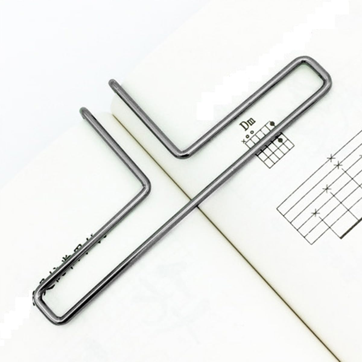 8 Pcs Metal Sheet Music Book Clip, Book Page Book Opener Holder Hands Free Portable Score Book Reading Accessories (Black+Gold+Silver+Rose Gold, One Size)