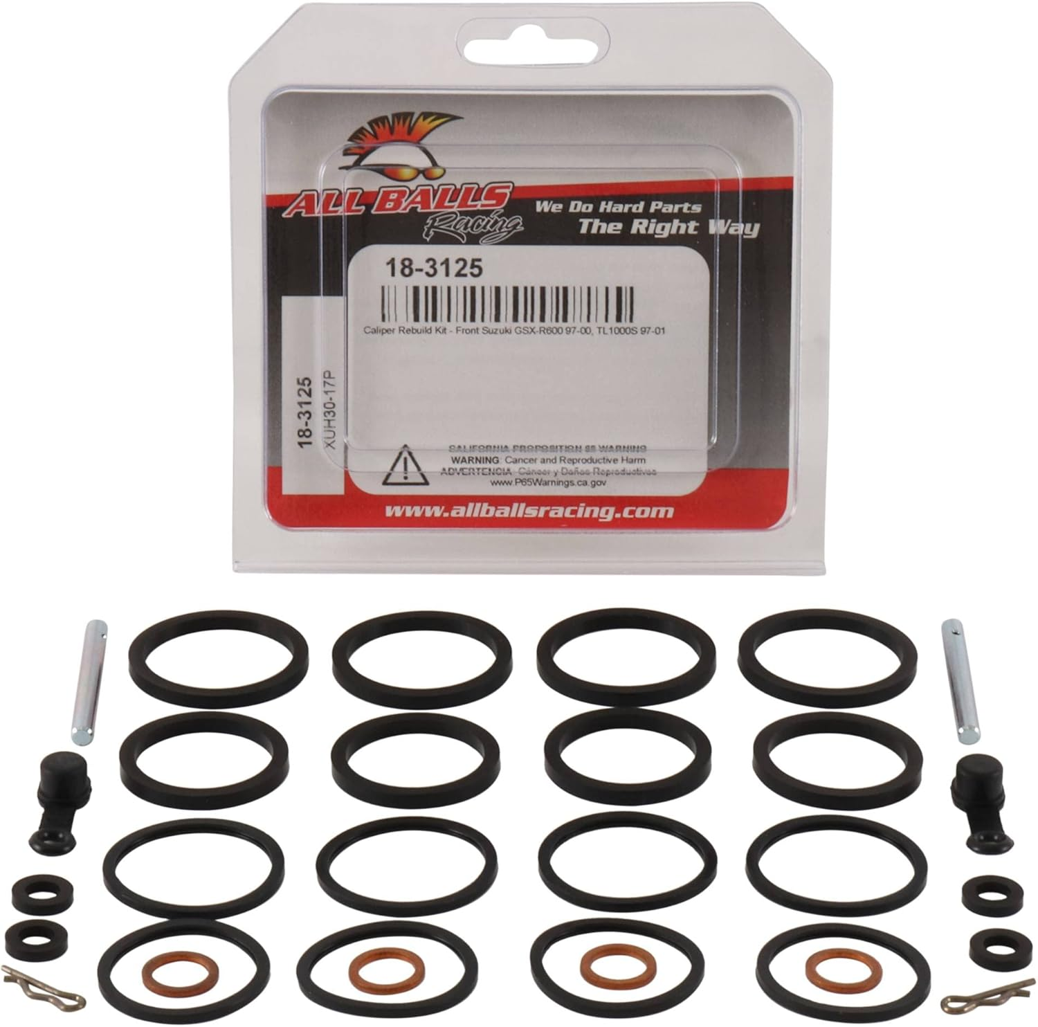All Balls Racing 18-3125 Caliper Rebuild Kit image number 1