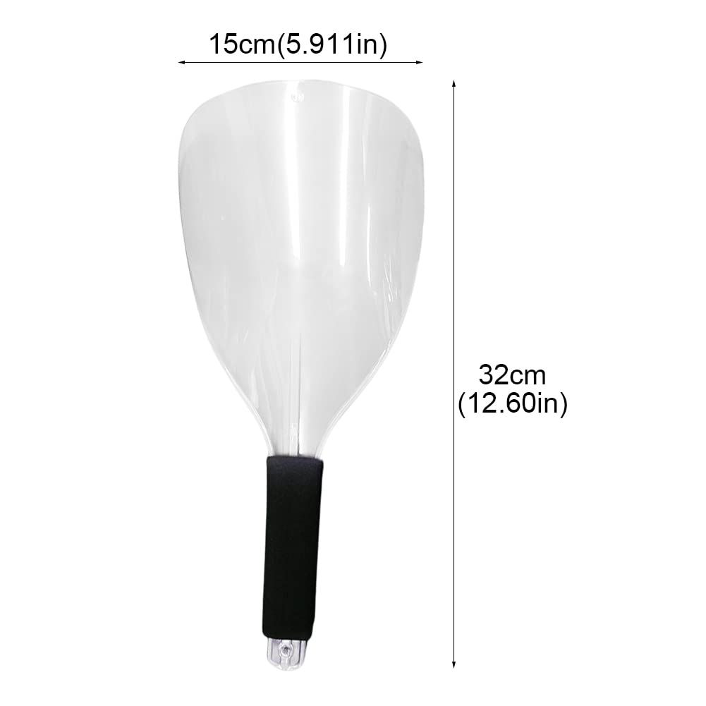 3Pcs Face Shield for Hairspray,Plastic Pro Barber Faces Shield,Handheld Hairspray Face Shields,Reusable Faces Protective Cover for Hairdressing Hair Stylist Cutting Dust Makeup Protector (Color:Clear) image number 2