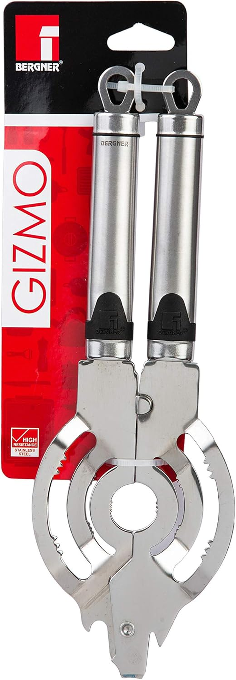 Bergner Gizmo Jar Opener, Stainless Steel, Silver, 34.4 Cm image number 2