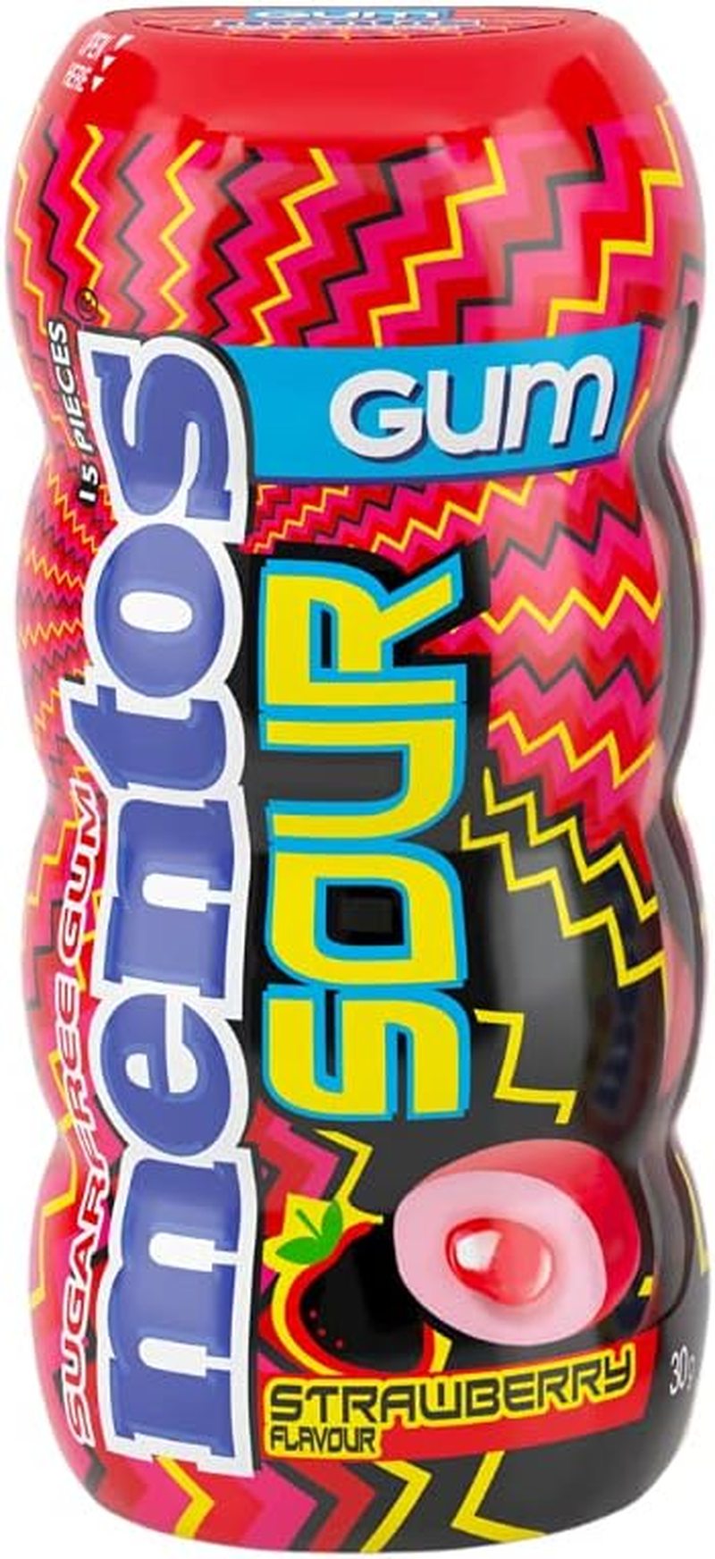 MENTOS Pure Fresh Chewing Gum, Grape, Sugar Free, 10 X 30 G image number 3