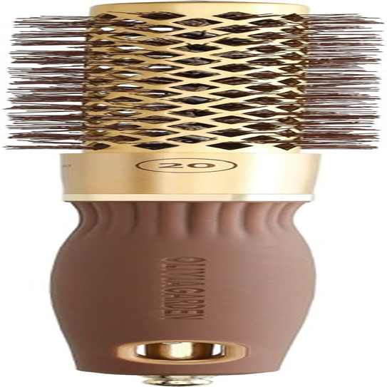 Olivia Garden Expert Blowout Shine &ndash; Gold & Brown - 20 - Ceramic Coated round Brush for Smooth Blowout, Frizz-Free Hair & Radiant Shine image number 6