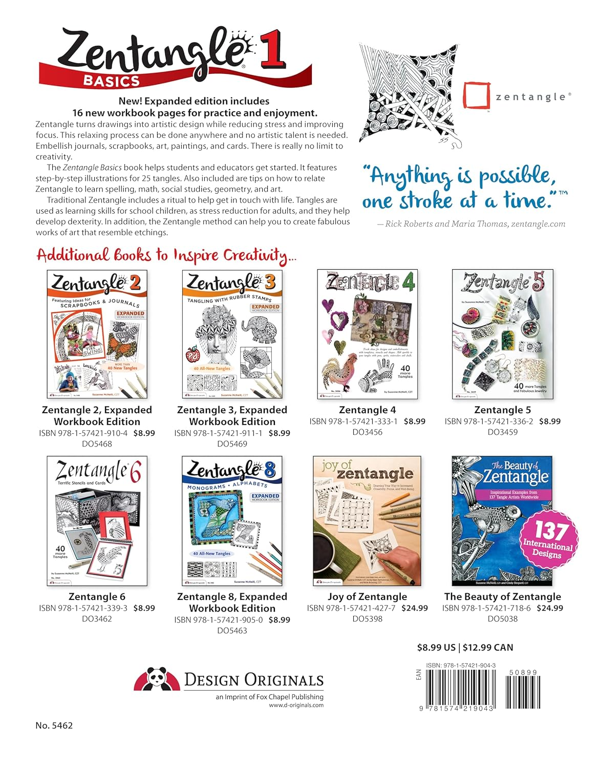 Zentangle Basics, Expanded Workbook Edition image number 5