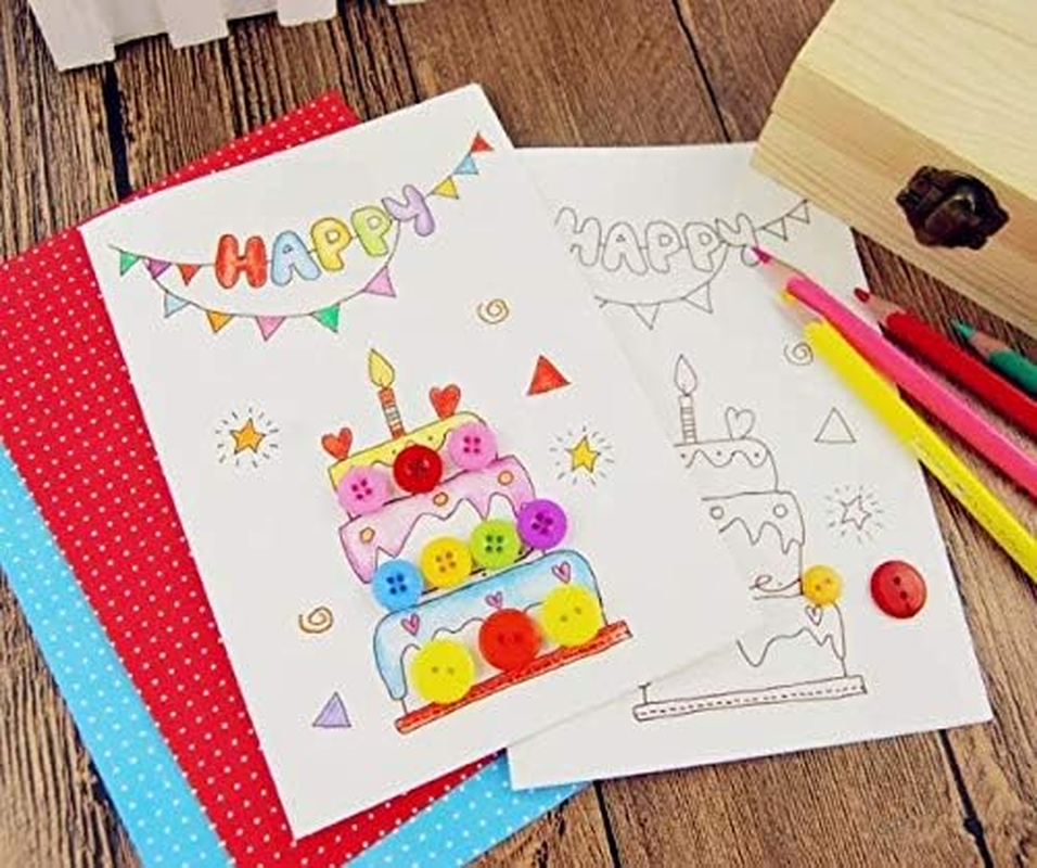 EMAAN 650 Pieces of Christmas Craft Buttons of Various Sizes 2 and 4 Holes round Craft Buttons - DIY Crafts, Children'S Button Painting, Button Bouquets (Red, Green and White)