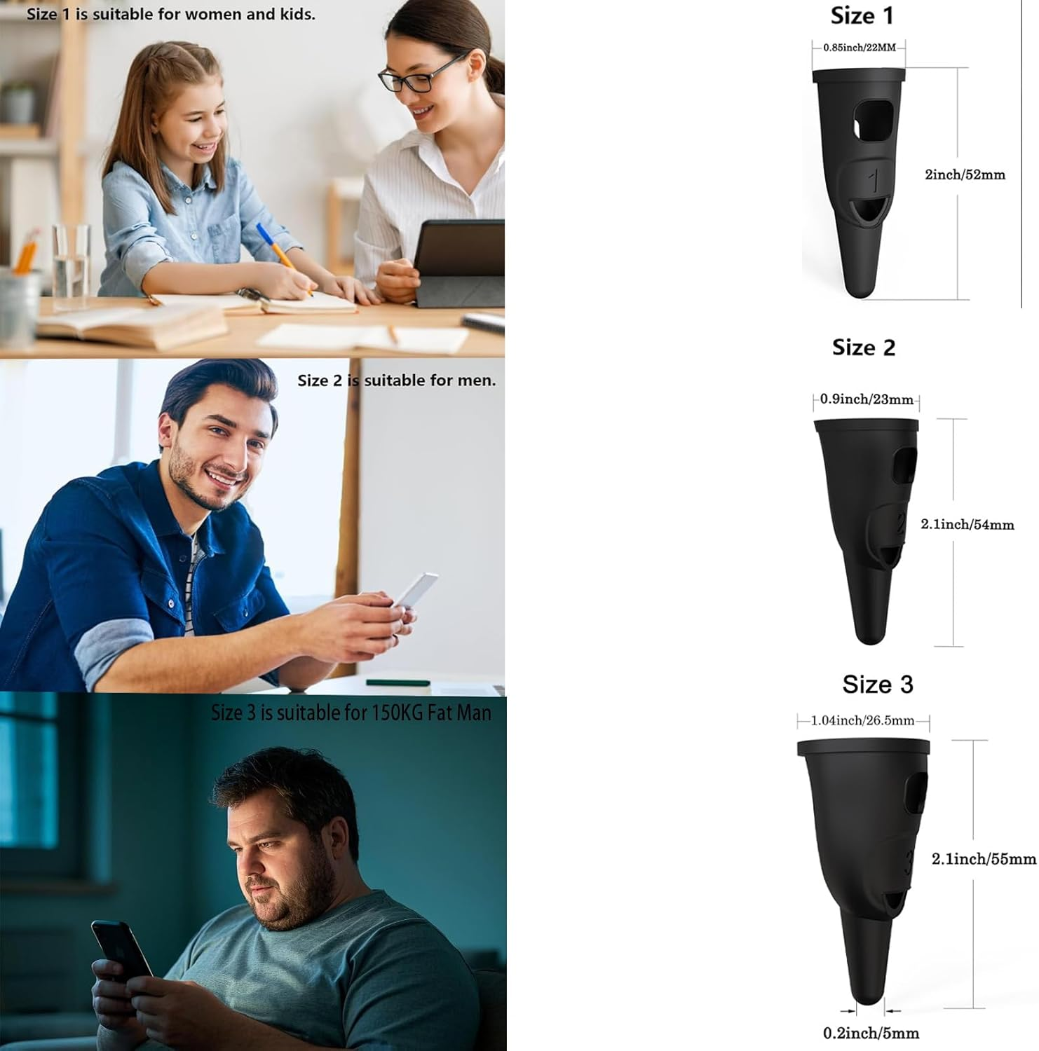 Silicone Finger Stylus Pens Stylus for Iphone Pens Touch Screen,Cell Phone,Suitable for Iphone/Ipad/Android Tablets, Compatible with All Touch Screens - S image number 2