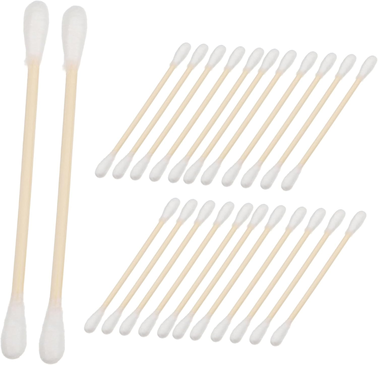 100Pcs Multi-Use Cotton Swabs Cotton Buds for Ear Cleaning Makeup Removal Precision Tips Wooden Stick Portable Makeup Supplies image number 4