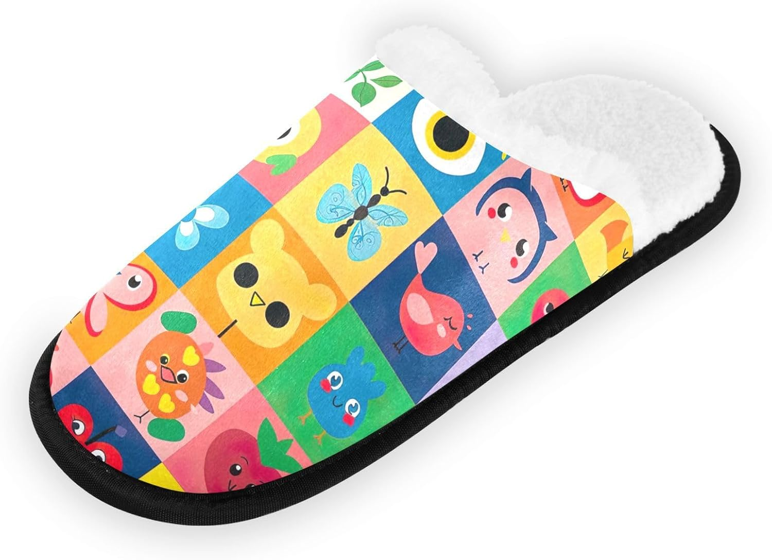 Home Slippers, City Pop Travel House Slippers, Comfy Slippers for Women, Machine Washable Indoor Slippers