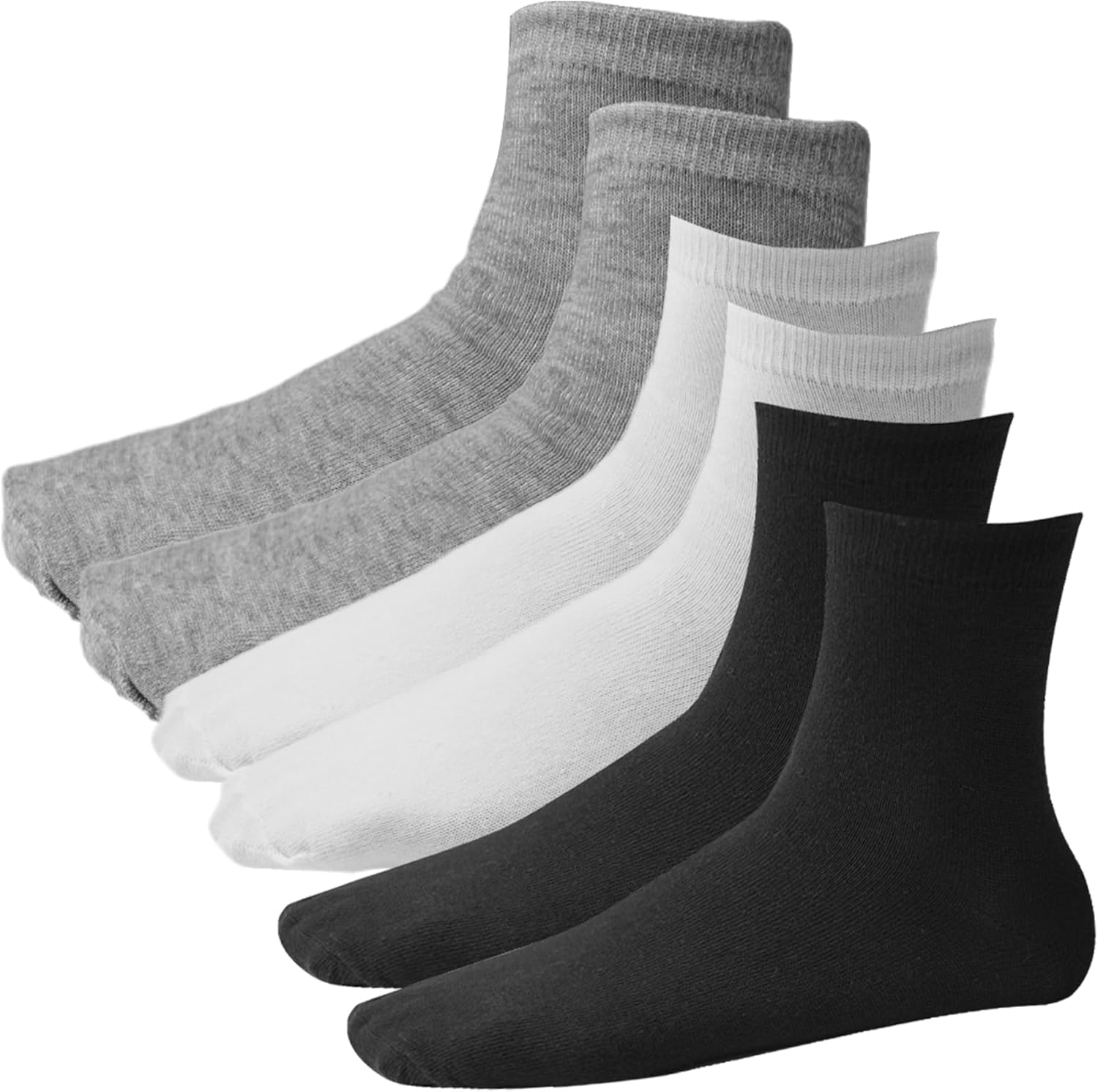 Dress Cici Low Cut Socks for Men, Polyester Lightweight Ankle Socks (6 Set)