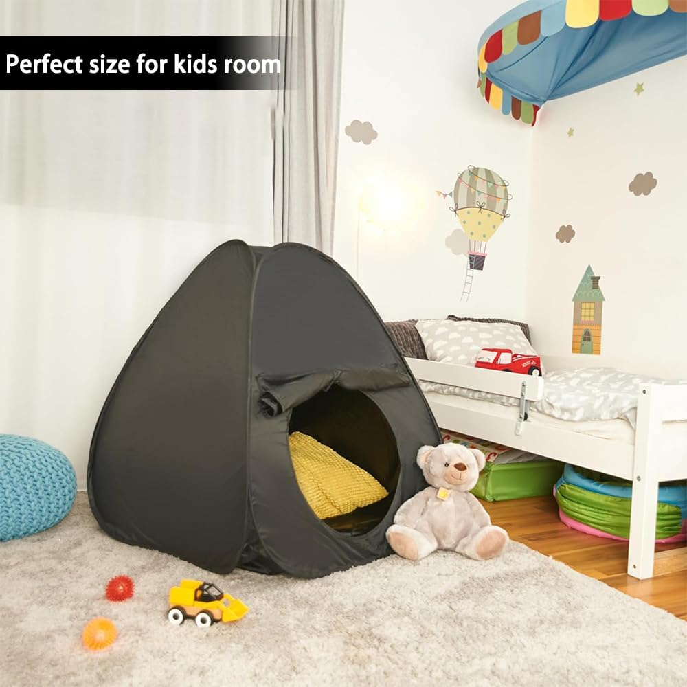 Sensory Tent, Calm Corner for Children, Blackout Sensory Tents for Autistic Children, Special Needs Dark Tent for Autism Sensory Room Equipment,Helps for SPD, Anxiety, Autism image number 5