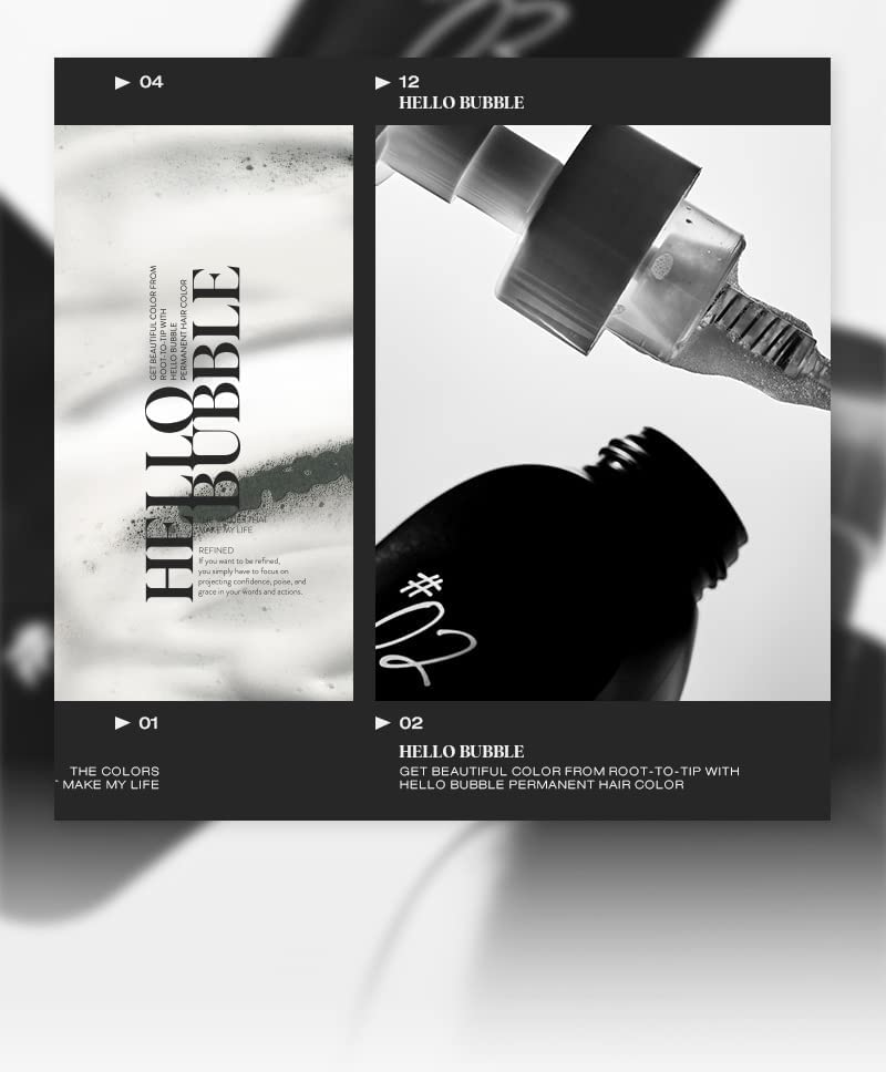 Mise En Scene All New Hello Bubble Foam Hair Colour Kit, 10AB Ash Beige