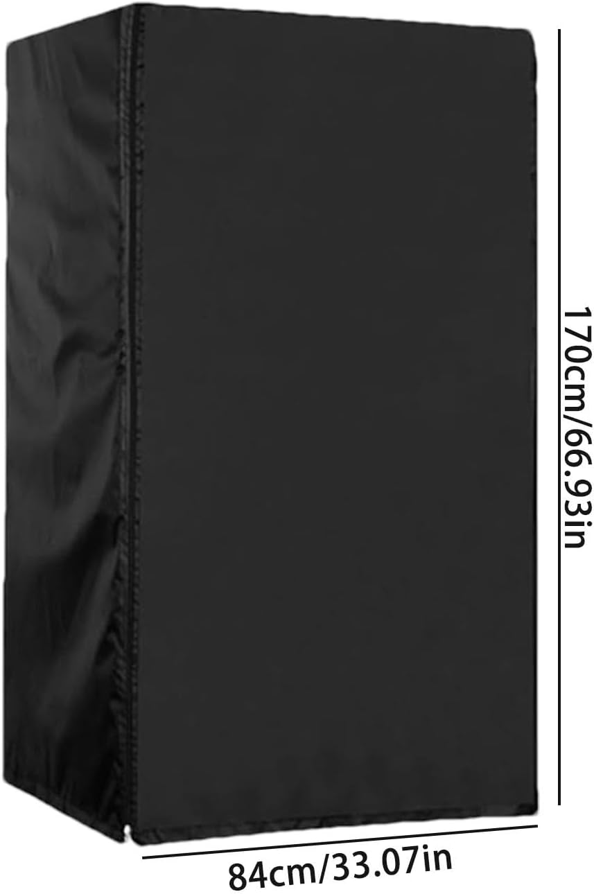 Refrigerator Cover | Waterproof Oxford Cloth Fridge Protector for Outdoor | Home Beverage Cooler and Refrigerator Dust Cover, Household Appliance Top Mat - M image number 2