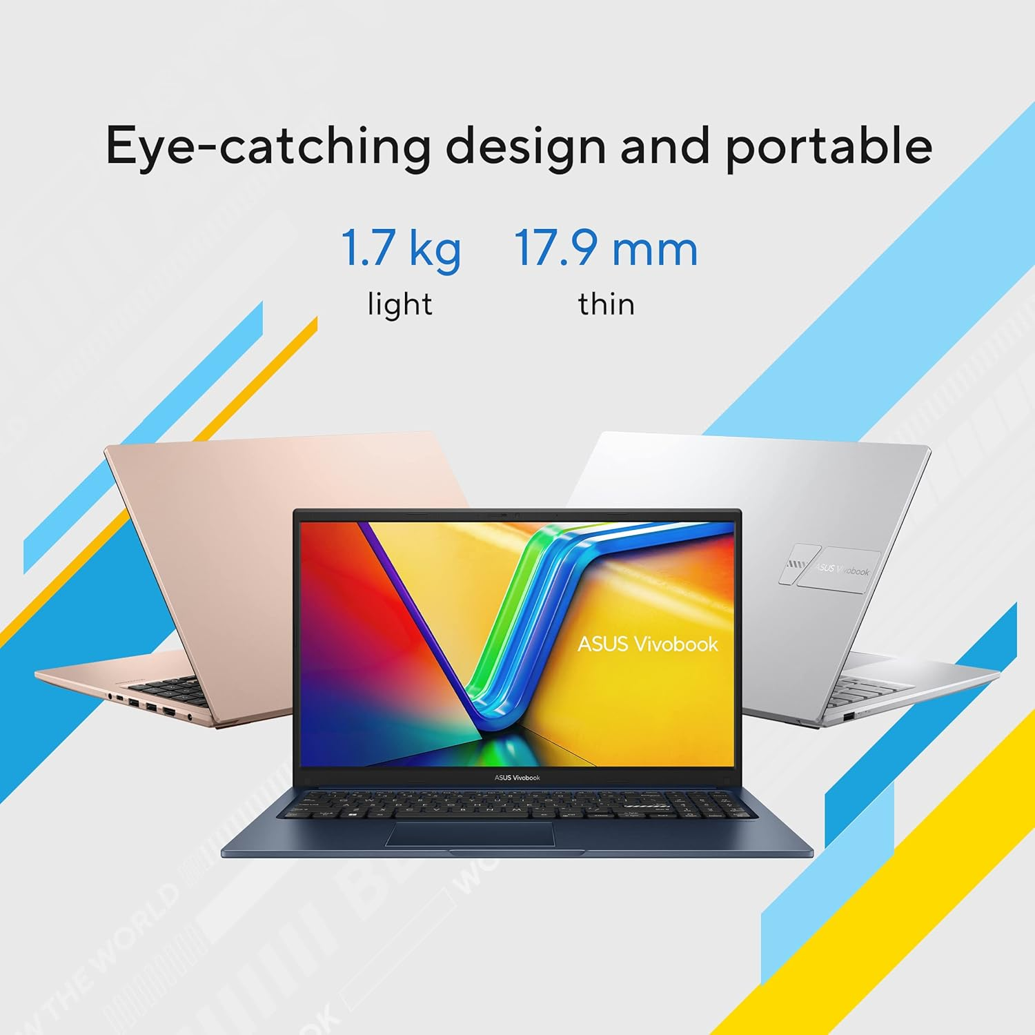 ASUS Vivobook 15 Lifestyle Laptop. 15.6" FHD Display. Intel Core I5-1334U Processor 1.3 Ghz (Up to 4.6 Ghz). Intel Iris X3 Graphics. DDR4 16GB RAM. 1TB M.2 Pcie 3.0 SSD. Wi-Fi 6E. Windows 11 Home. image number 4