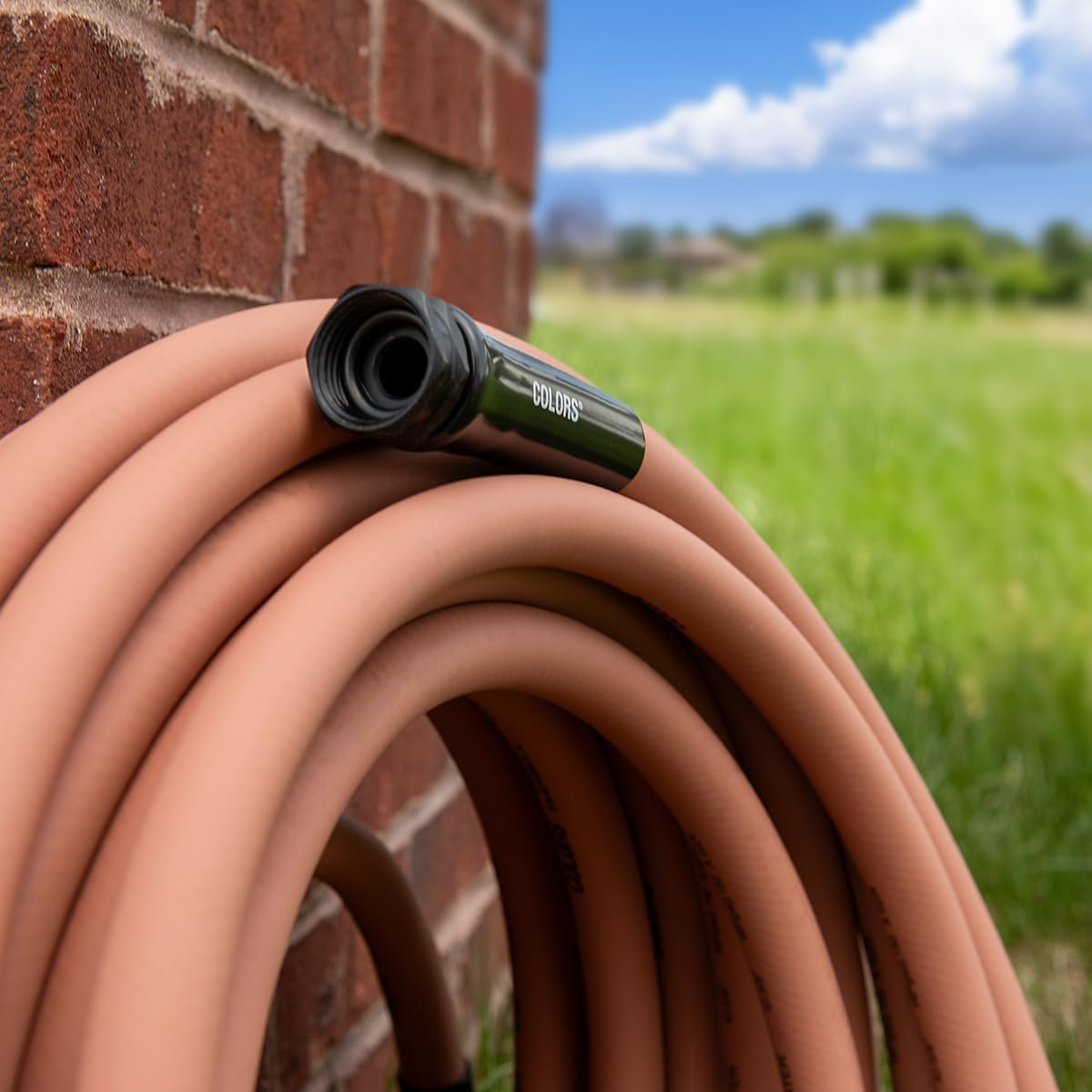 Flexzilla Colors Lead-In Garden Hose 5/8In. X 10Ft., Lightweight All-Weather Water Hose, Durable and Flexible, Leak-Free Connections, Red Clay image number 5