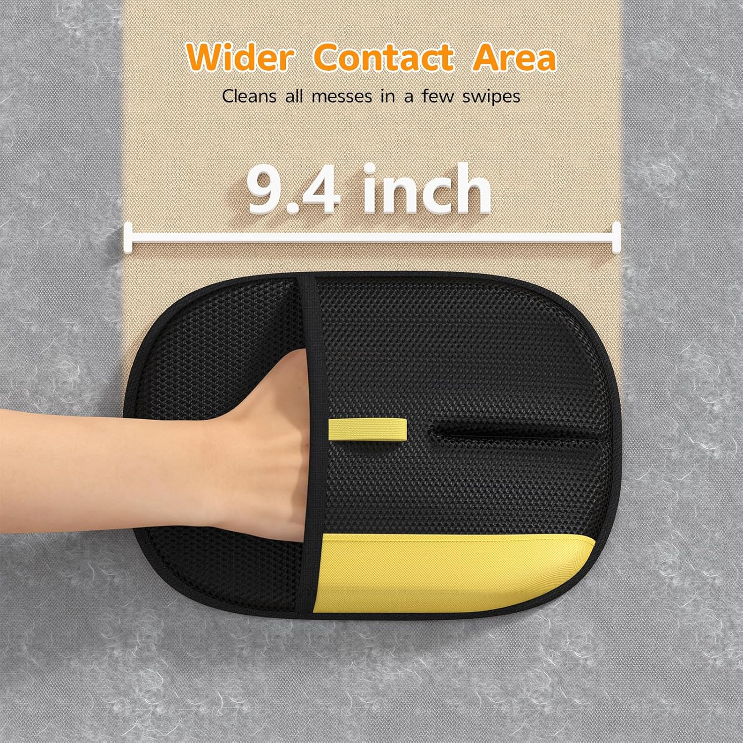 Pet Hair Remover - 2025 New Electrostatic Magic Brush Pet Hair Remover Glove, Reusable Cat & Dog Hair Remover Tool for Clothing, Couch, Furniture, Carpet, Car Seat, Cat Grooming Glove, 1 PCS image number 4